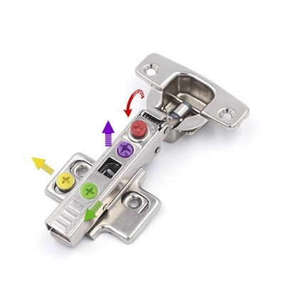 4d Hydraulic Hinge Closing Speed Adjustable Soft Closing Hinge For Kitchen Cabinet Door