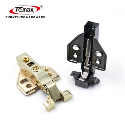 Fixed Plate Aluminum Frame Hydraulic Hinge Round Cup Multi Color Hinge Black Gold Hinge Hb305 Temax Hardware