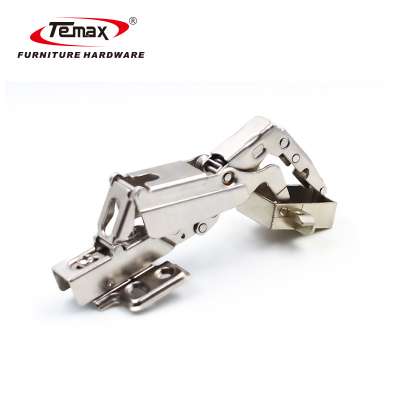 Fixed Plate Small Angle Buffering 165 Degree Hydraulic Aluminum Frame Door Hinge HB2095 Temax Hardware