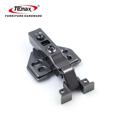 Fixed Plate Aluminum Frame Hydraulic Hinge Square Cup Hinge Black Hinge HB306 Temax Hardware