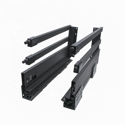 Factory Price Heavy duty soft closing slim metal box undermount drawer slide for furniture hardware