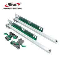 Temax Two fold  adjustable soft close bottom mount drawer slide